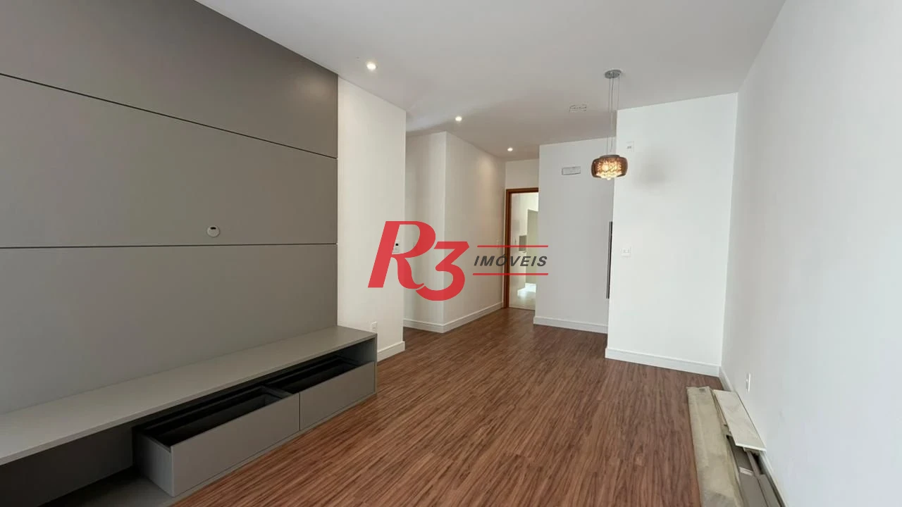 Apartamento com 2 dormitórios para alugar, 91 m² por R$ 8.000,00/mês - Boqueirão - Santos/SP
