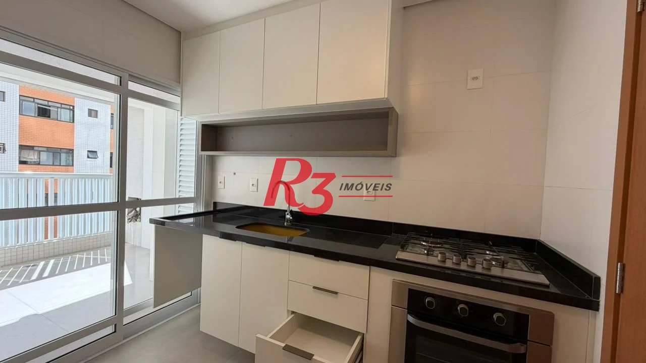 Apartamento com 2 dormitórios para alugar, 91 m² por R$ 8.000,00/mês - Boqueirão - Santos/SP