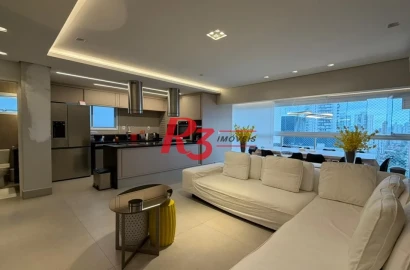 Apartamento Garden com 3 dormitórios à venda, 161 m² por R$ 3.200.000,00 - Boqueirão - Santos/SP