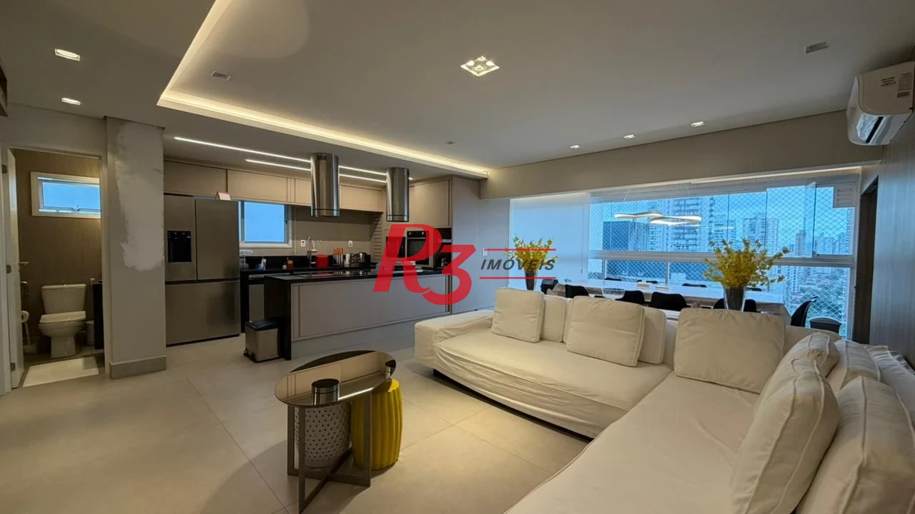 Apartamento Garden com 3 dormitórios à venda, 161 m² por R$ 3.200.000,00 - Boqueirão - Santos/SP
