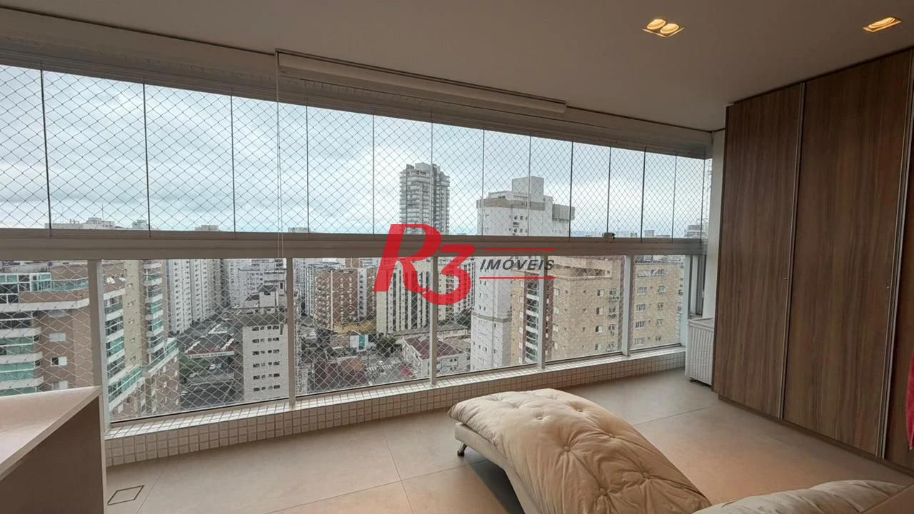 Apartamento Garden com 3 dormitórios à venda, 161 m² por R$ 3.200.000,00 - Boqueirão - Santos/SP