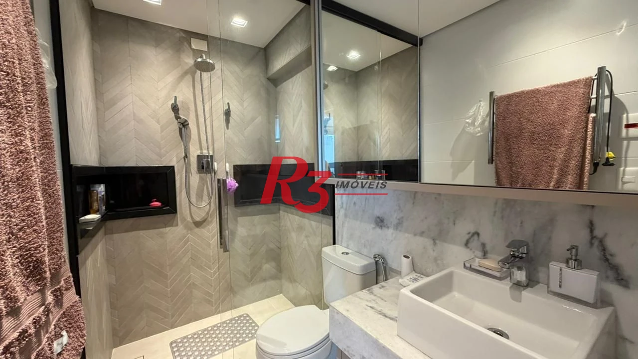 Apartamento Garden com 3 dormitórios à venda, 161 m² por R$ 3.200.000,00 - Boqueirão - Santos/SP