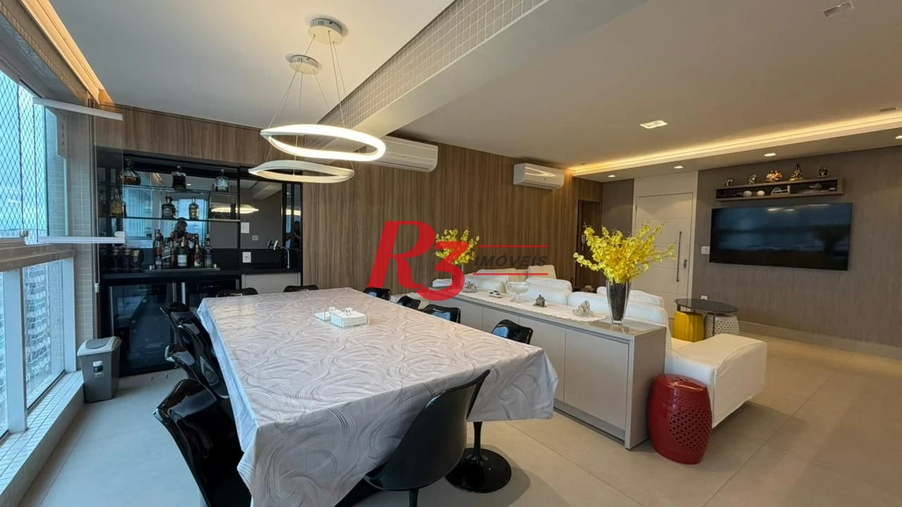 Apartamento Garden com 3 dormitórios à venda, 161 m² por R$ 3.200.000,00 - Boqueirão - Santos/SP