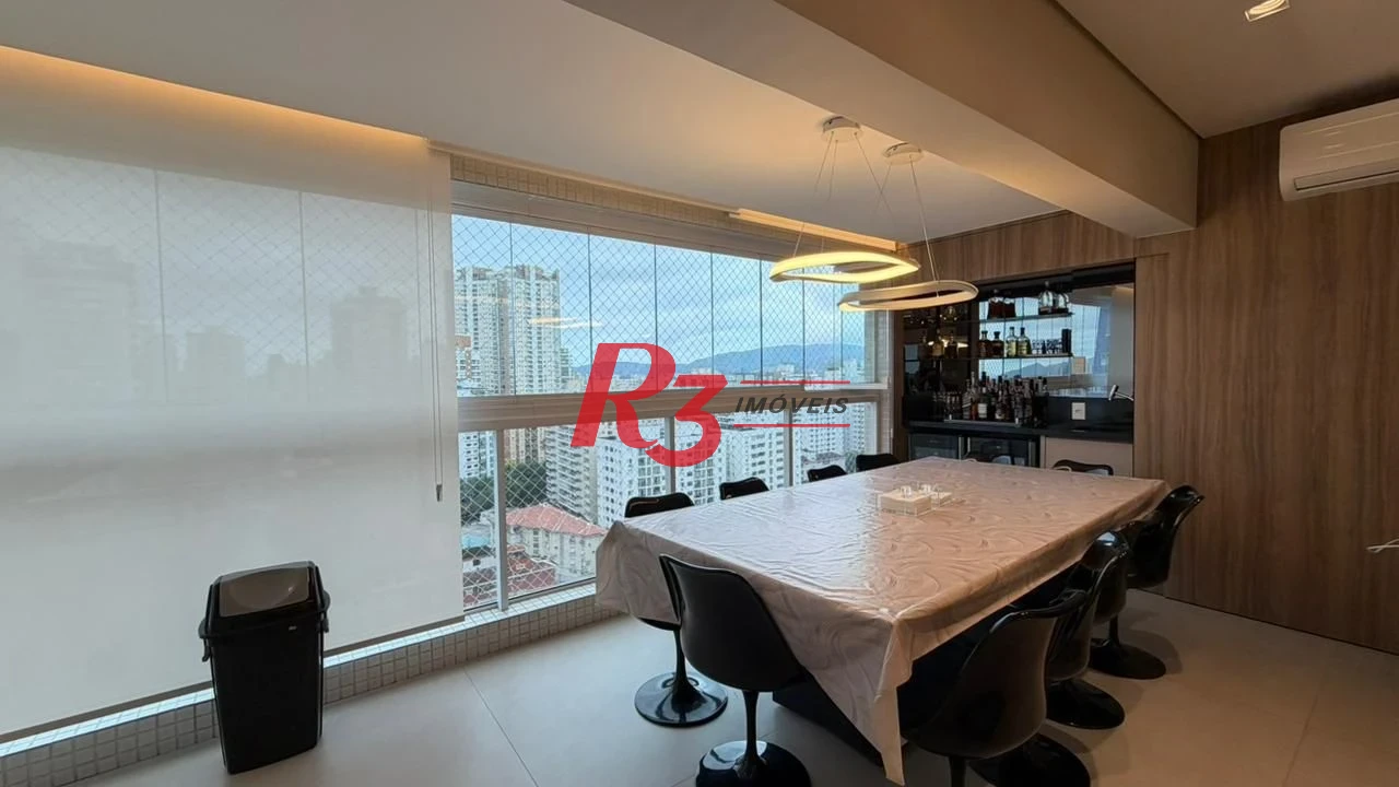 Apartamento Garden com 3 dormitórios à venda, 161 m² por R$ 3.200.000,00 - Boqueirão - Santos/SP