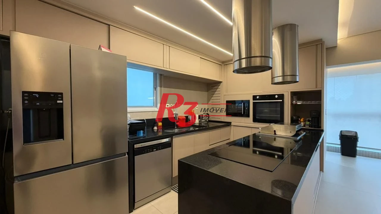 Apartamento Garden com 3 dormitórios à venda, 161 m² por R$ 3.200.000,00 - Boqueirão - Santos/SP