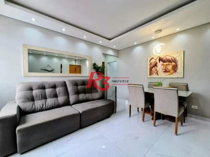 Apartamento com 1 dormitório à venda, 70 m² por R$ 550.000,00 - Aparecida - Santos/SP