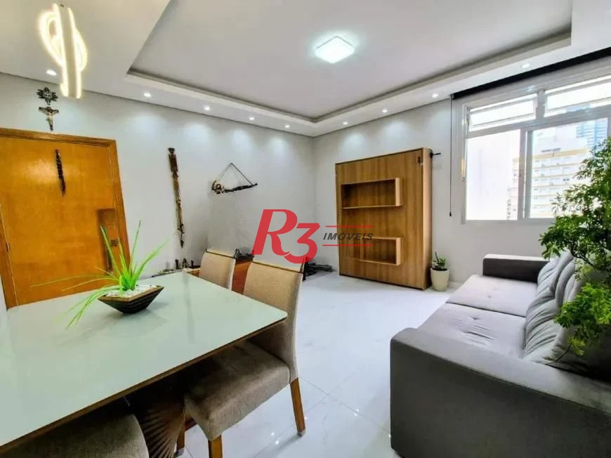 Apartamento com 1 dormitório à venda, 70 m² por R$ 550.000,00 - Aparecida - Santos/SP