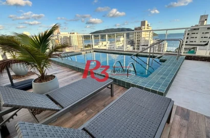 Apartamento com 2 dormitórios à venda, 82 m² por R$ 1.100.000,00 - Aparecida - Santos/SP