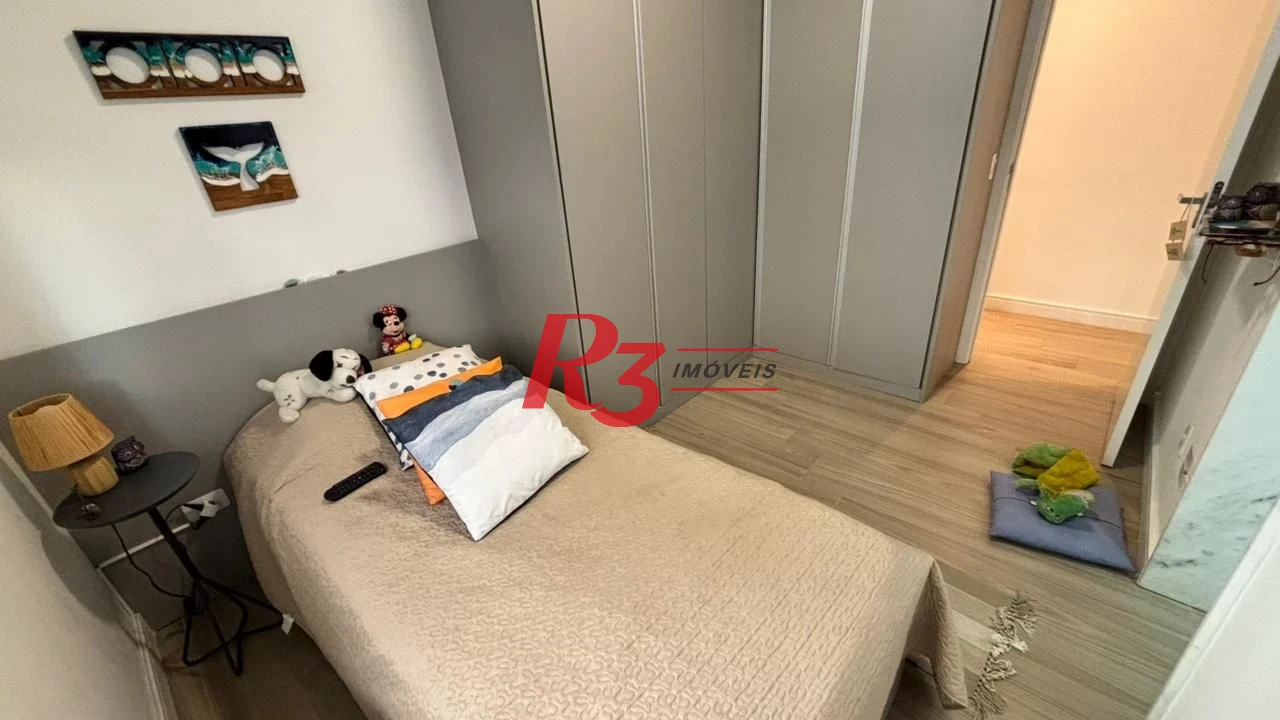 Apartamento com 2 dormitórios à venda, 82 m² por R$ 1.100.000,00 - Aparecida - Santos/SP