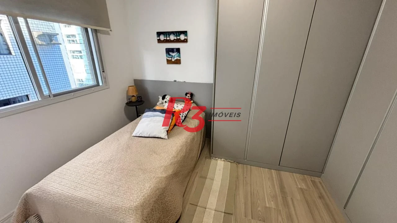 Apartamento com 2 dormitórios à venda, 82 m² por R$ 1.100.000,00 - Aparecida - Santos/SP