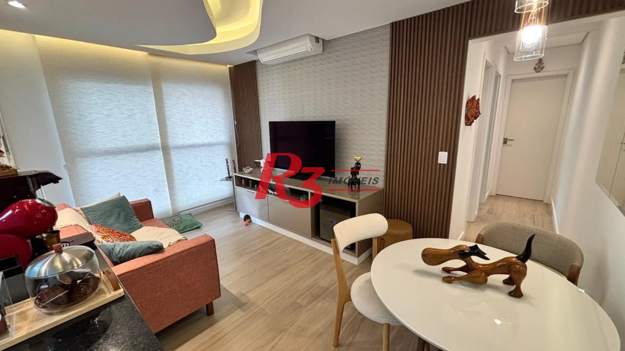 Apartamento com 2 dormitórios à venda, 82 m² por R$ 1.100.000,00 - Aparecida - Santos/SP
