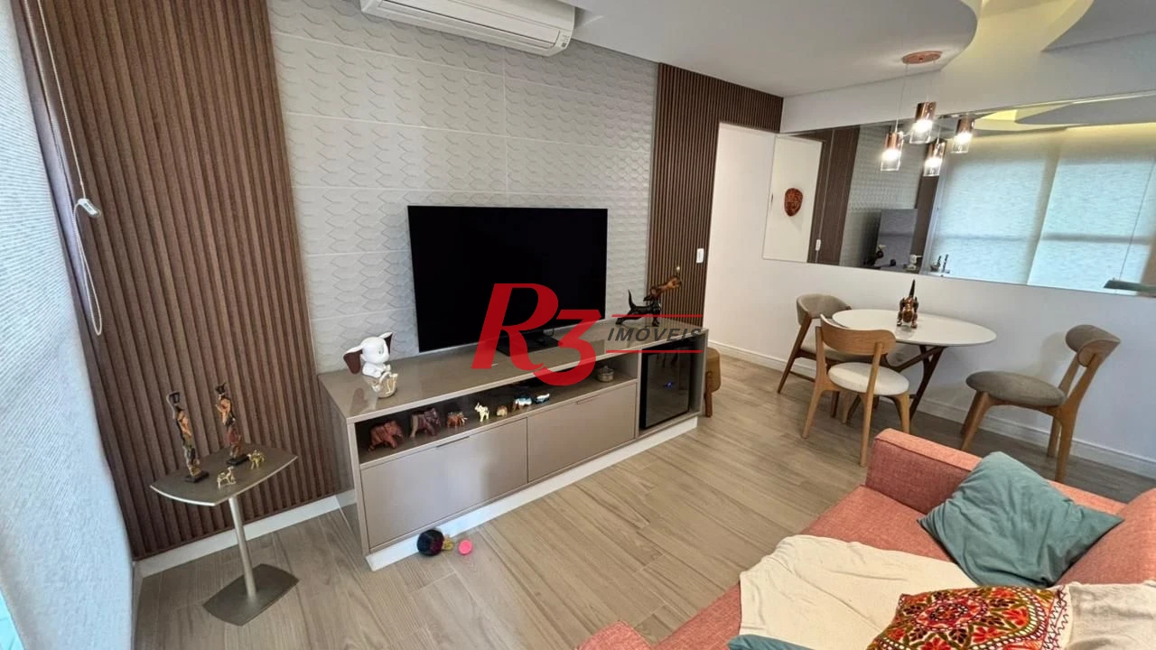 Apartamento com 2 dormitórios à venda, 82 m² por R$ 1.100.000,00 - Aparecida - Santos/SP