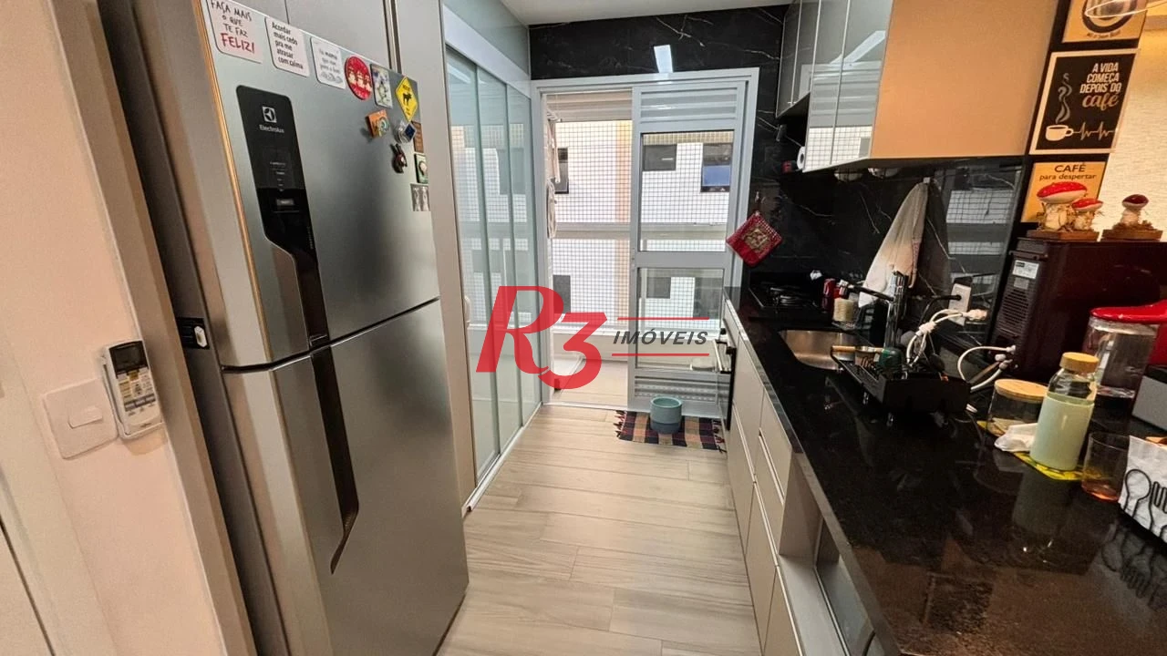 Apartamento com 2 dormitórios à venda, 82 m² por R$ 1.100.000,00 - Aparecida - Santos/SP