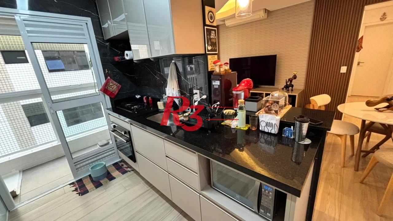 Apartamento com 2 dormitórios à venda, 82 m² por R$ 1.100.000,00 - Aparecida - Santos/SP