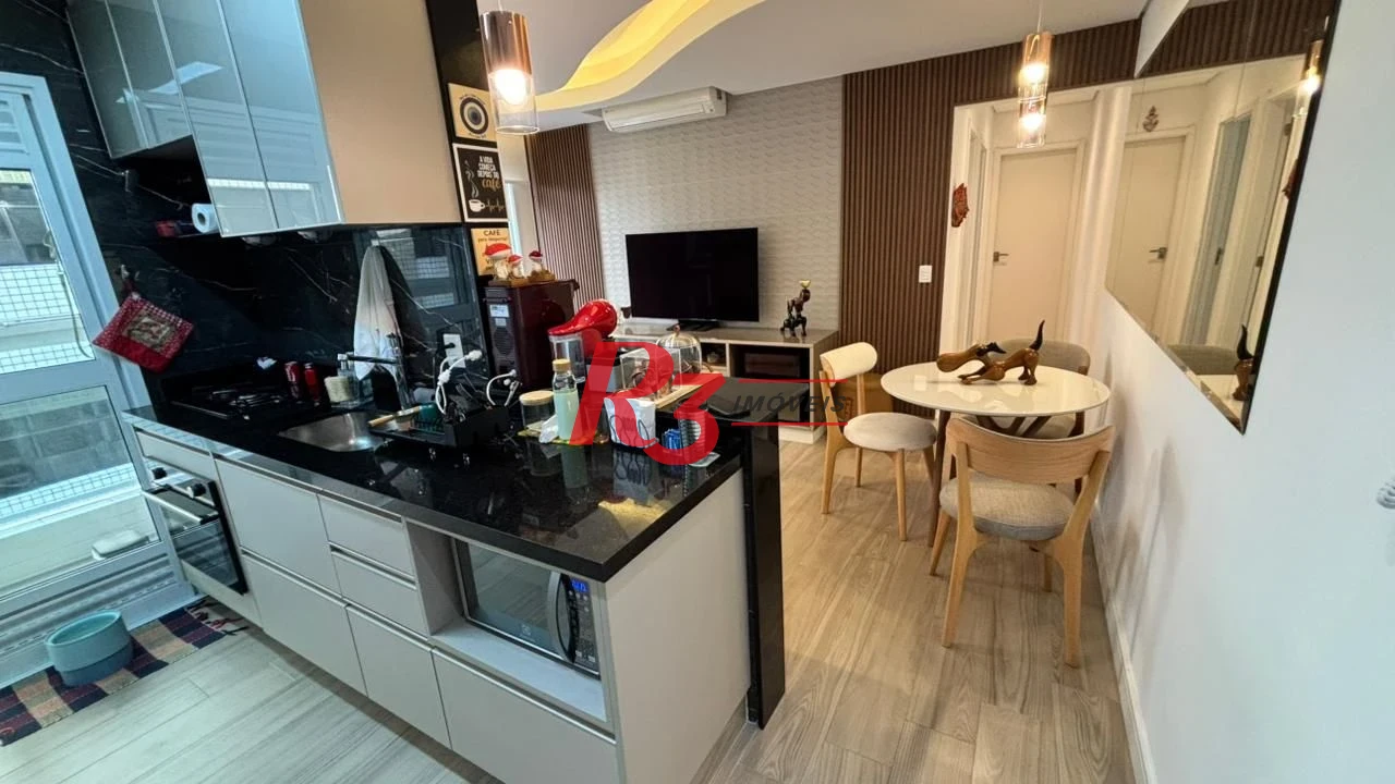 Apartamento com 2 dormitórios à venda, 82 m² por R$ 1.100.000,00 - Aparecida - Santos/SP