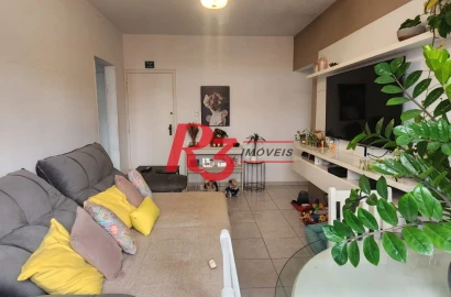 Apartamento com 2 dormitórios à venda, 106 m² por R$ 480.000,00 - Boqueirão - Santos/SP