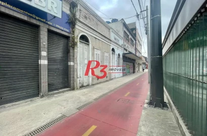 Prédio para alugar, 311 m² por R$ 10.586,63/mês - Paquetá - Santos/SP
