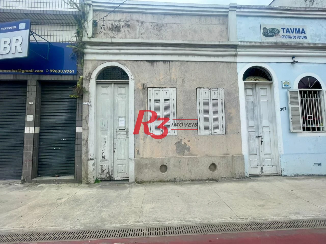 Prédio para alugar, 311 m² por R$ 10.586,63/mês - Paquetá - Santos/SP