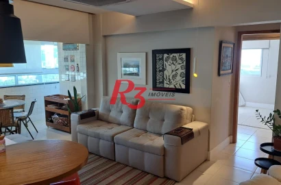 Apartamento com 2 dormitórios à venda, 68 m² por R$ 690.000,00 - Macuco - Santos/SP