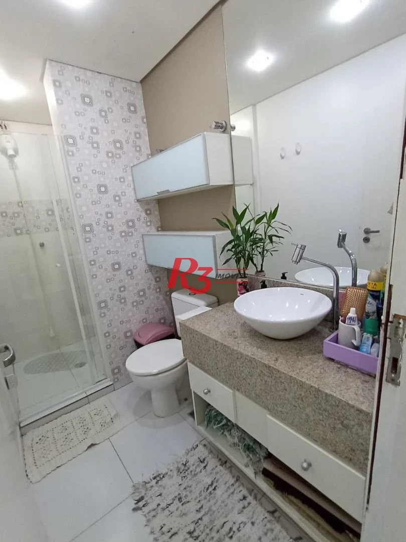 Apartamento com 3 dormitórios à venda, 98 m² por R$ 780.000,00 - Aparecida - Santos/SP