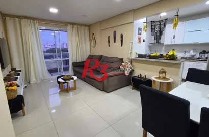 Apartamento com 2 dormitórios à venda, 77 m² por R$ 830.000,00 - Marapé - Santos/SP