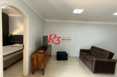 Flat no Gonzaga-Santos, Localização Privilegiada !!!