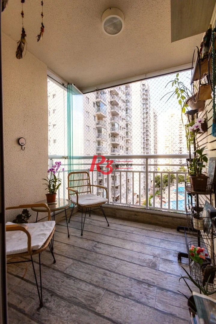 Apartamento com 3 dormitórios à venda, 83 m² por R$ 825.000,00 - Marapé - Santos/SP