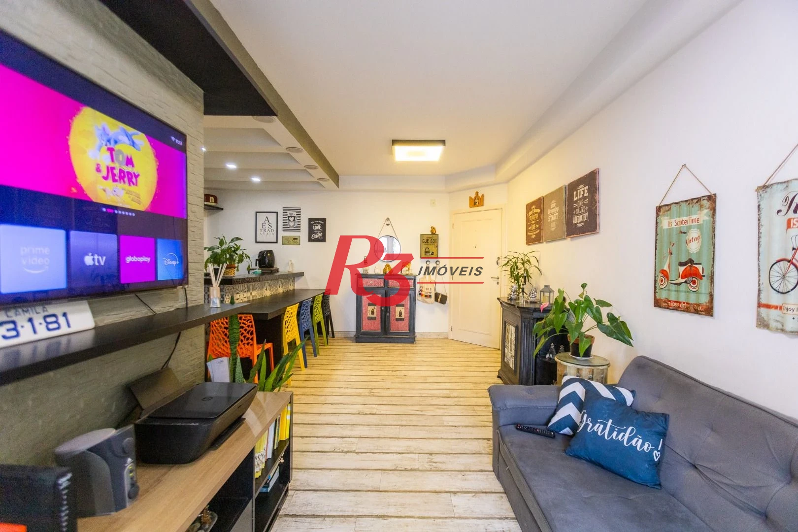 Apartamento com 3 dormitórios à venda, 83 m² por R$ 825.000,00 - Marapé - Santos/SP
