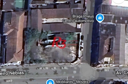 Terreno à venda, 1350 m² por R$ 3.200.000,00 - Paquetá - Santos/SP