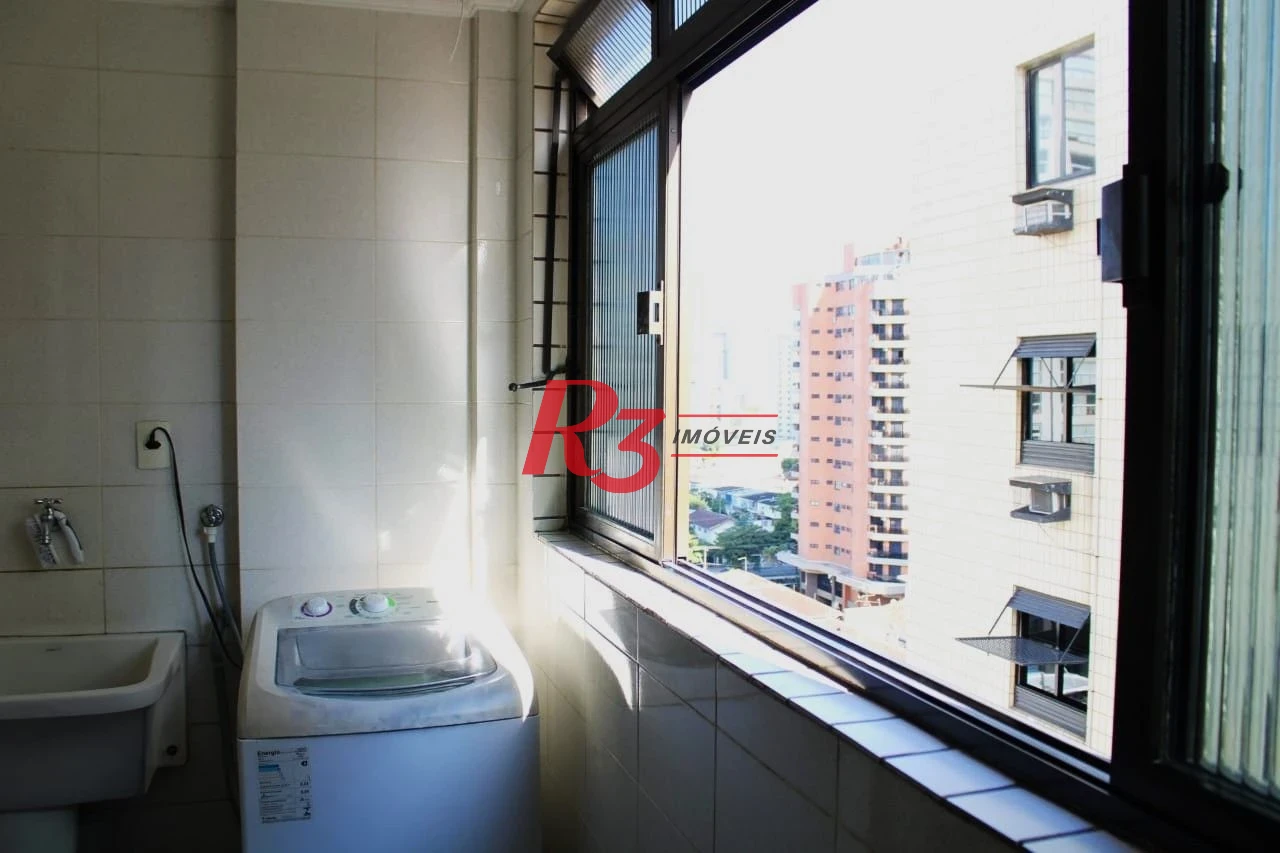 Apartamento com 2 dormitórios à venda, 94 m² por R$ 689.000,00 - Aparecida - Santos/SP