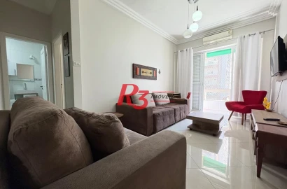Apartamento para alugar, 64 m² por R$ 4.000,02/mês - Boqueirão - Santos/SP