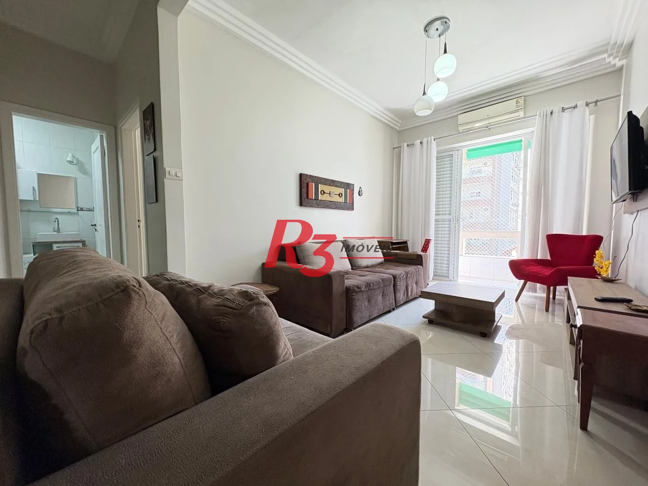 Apartamento para alugar, 64 m² por R$ 4.000,02/mês - Boqueirão - Santos/SP
