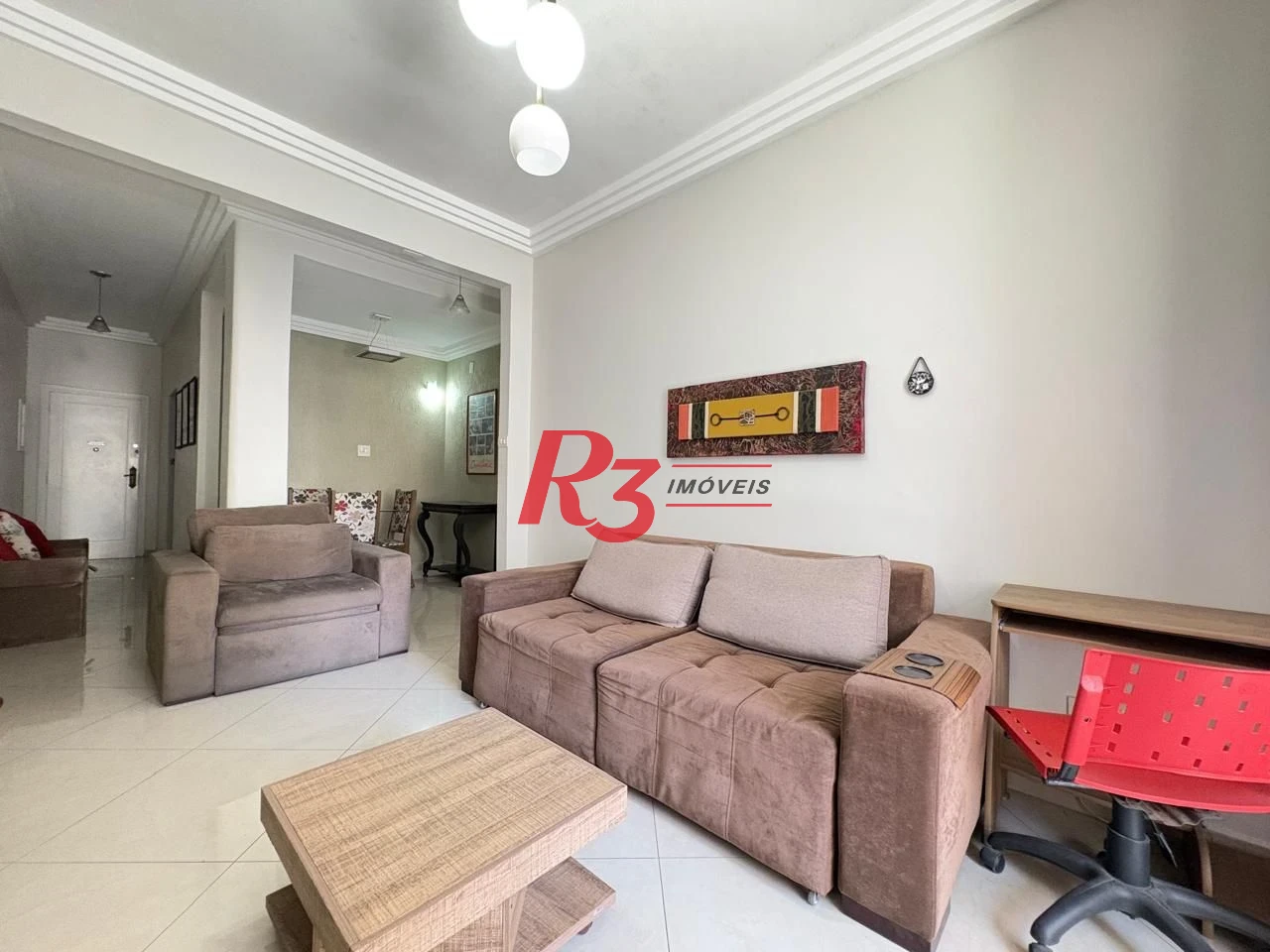 Apartamento para alugar, 64 m² por R$ 4.000,02/mês - Boqueirão - Santos/SP
