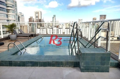 Apartamento com 2 dormitórios à venda, 82 m² por R$ 820.000,00 - Aparecida - Santos/SP