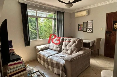 Apartamento com 2 dormitórios à venda, 60 m² por R$ 450.000,00 - Embaré - Santos/SP