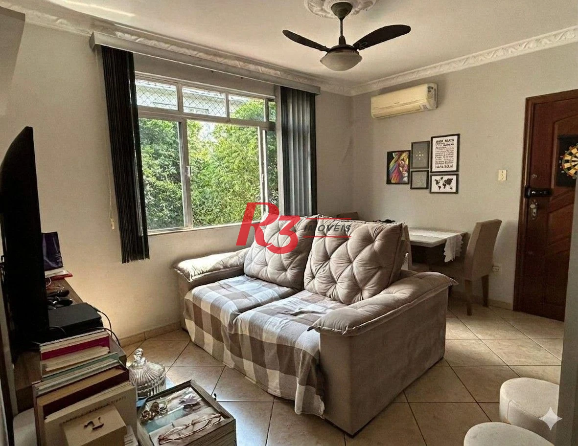 Apartamento com 2 dormitórios à venda, 60 m² por R$ 450.000,00 - Embaré - Santos/SP