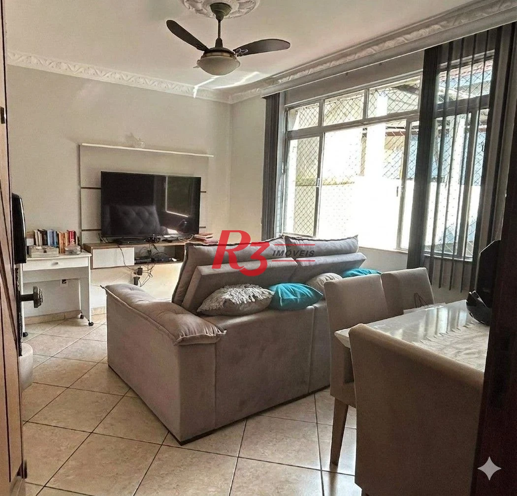 Apartamento com 2 dormitórios à venda, 60 m² por R$ 450.000,00 - Embaré - Santos/SP