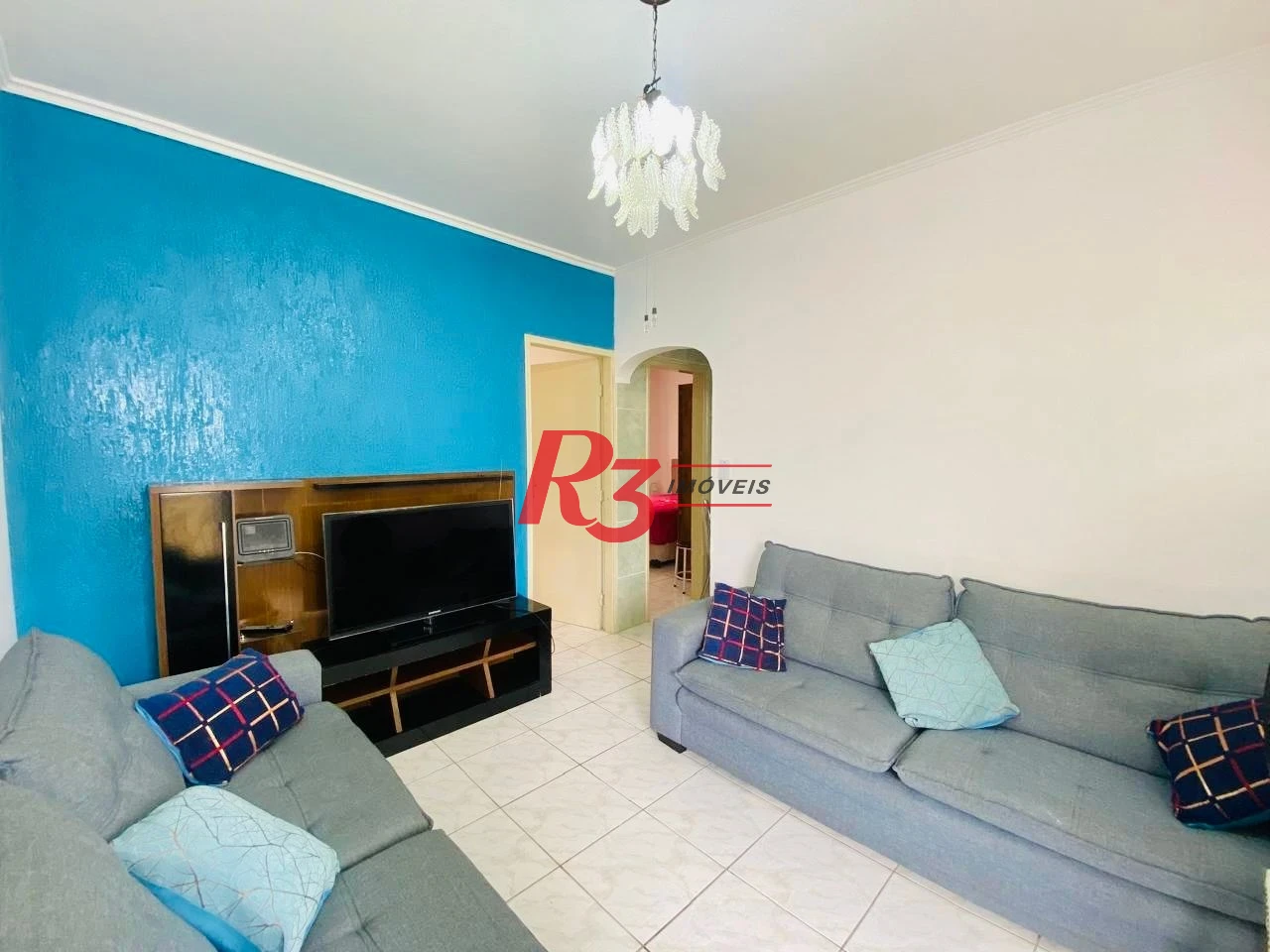 Apartamento com 2 dormitórios à venda, 66 m² por R$ 450.000,00 - José Menino - Santos/SP