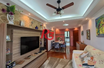 Apartamento com 2 dormitórios à venda, 96 m² por R$ 710.000,00 - Campo Grande - Santos/SP