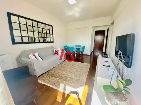 Apartamento com 1 dormitório para alugar, 55 m² por R$ 3.800,00/mês - Ponta da Praia - Santos/SP