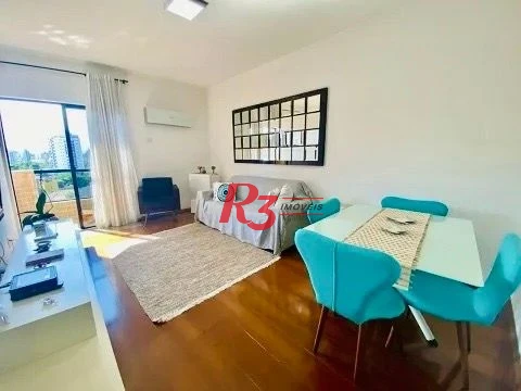 Apartamento com 1 dormitório para alugar, 55 m² por R$ 3.800,00/mês - Ponta da Praia - Santos/SP