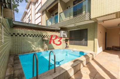 Casa com 3 dormitórios à venda, 159 m² por R$ 1.700.000,00 - Aparecida - Santos/SP