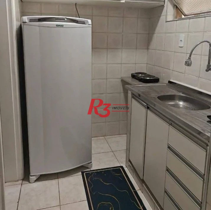 Apartamento com 1 dormitório para alugar, 50 m² por R$ 3.300,00/mês - Gonzaga - Santos/SP