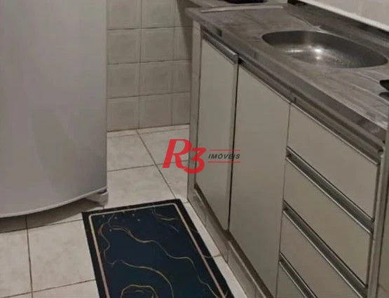 Apartamento com 1 dormitório para alugar, 50 m² por R$ 3.300,00/mês - Gonzaga - Santos/SP
