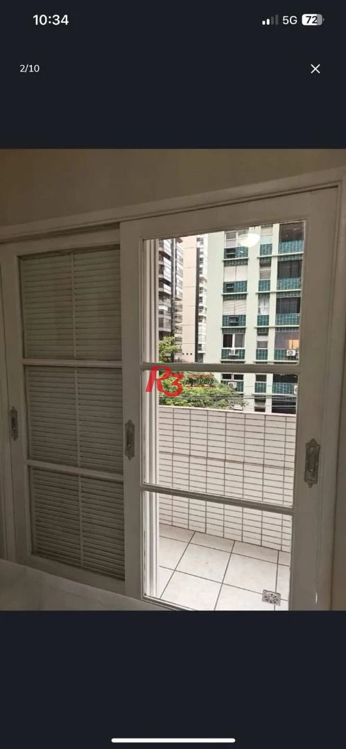 Apartamento com 1 dormitório para alugar, 50 m² por R$ 3.300,00/mês - Gonzaga - Santos/SP