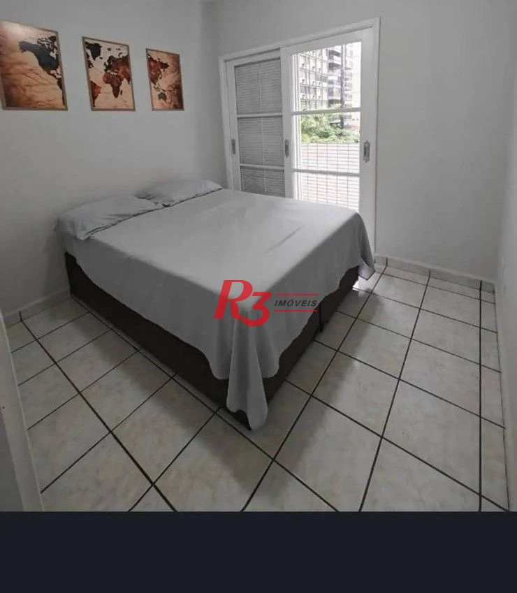Apartamento com 1 dormitório para alugar, 50 m² por R$ 3.300,00/mês - Gonzaga - Santos/SP
