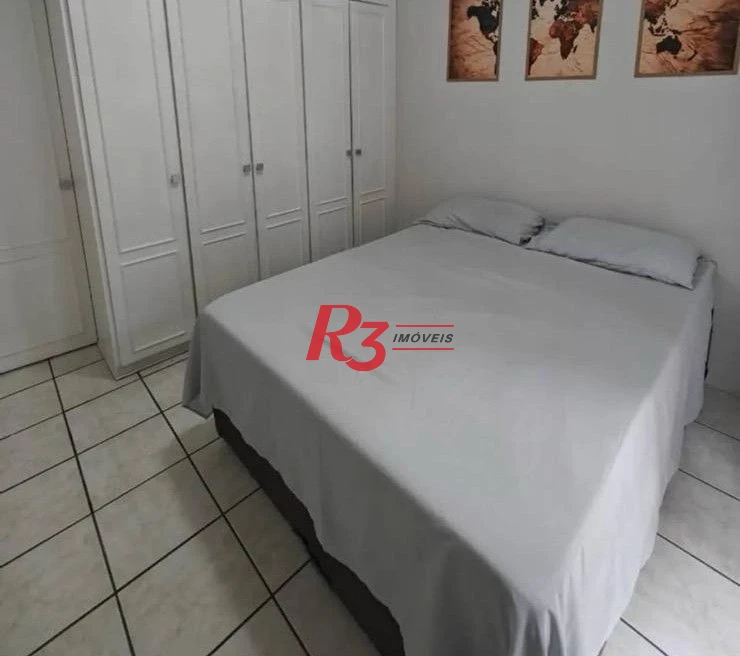 Apartamento com 1 dormitório para alugar, 50 m² por R$ 3.300,00/mês - Gonzaga - Santos/SP