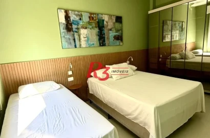 Apartamento com 1 dormitório para alugar, 60 m² por R$ 5.200,02/mês - Ponta da Praia - Santos/SP