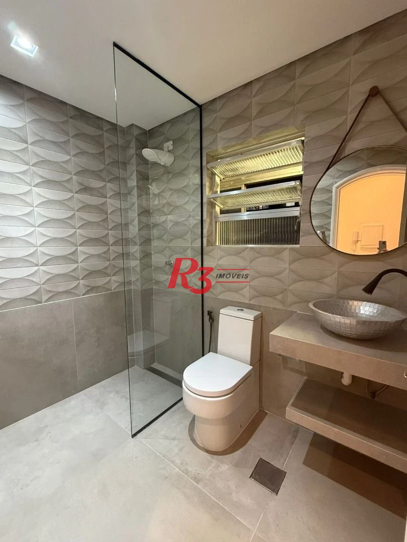 Apartamento com 1 dormitório para alugar, 60 m² por R$ 5.200,02/mês - Ponta da Praia - Santos/SP