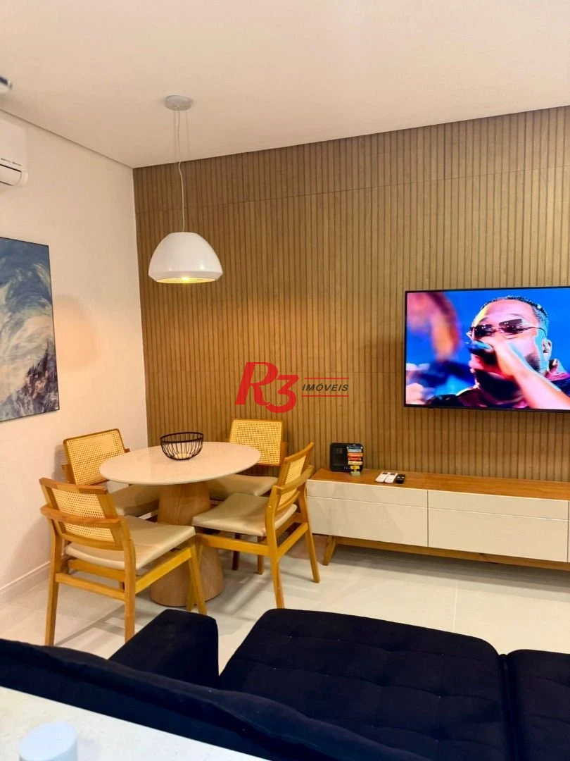 Apartamento com 1 dormitório para alugar, 60 m² por R$ 5.200,02/mês - Ponta da Praia - Santos/SP